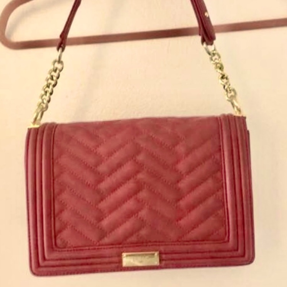 BCBGMAXAZRIA Paris Shoulder Bag- Tomato red